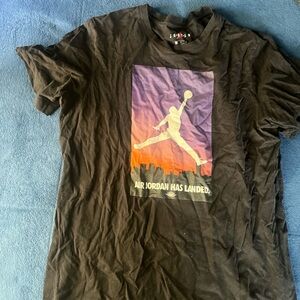 Jordan Black Short Sleeve Tee with Jumpman Graphic